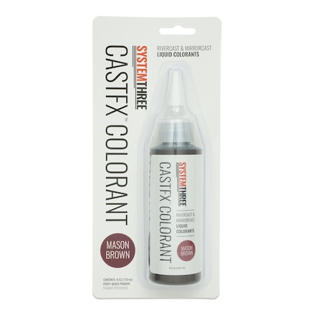System Three Resins CastFX Liquid Colorant, Mason Brown, 4oz 0582S06